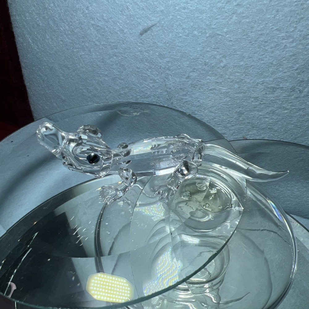Swarovski Crystal Alligator‎ Figurine #221629 Mib Complete Crocodile